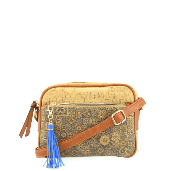 AK 207 Shoulder Bag Pequeno Blue Mosaic 1