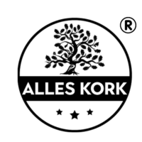 Alles Kork Fashion aus Kork Logo mit Registered transparent750x750