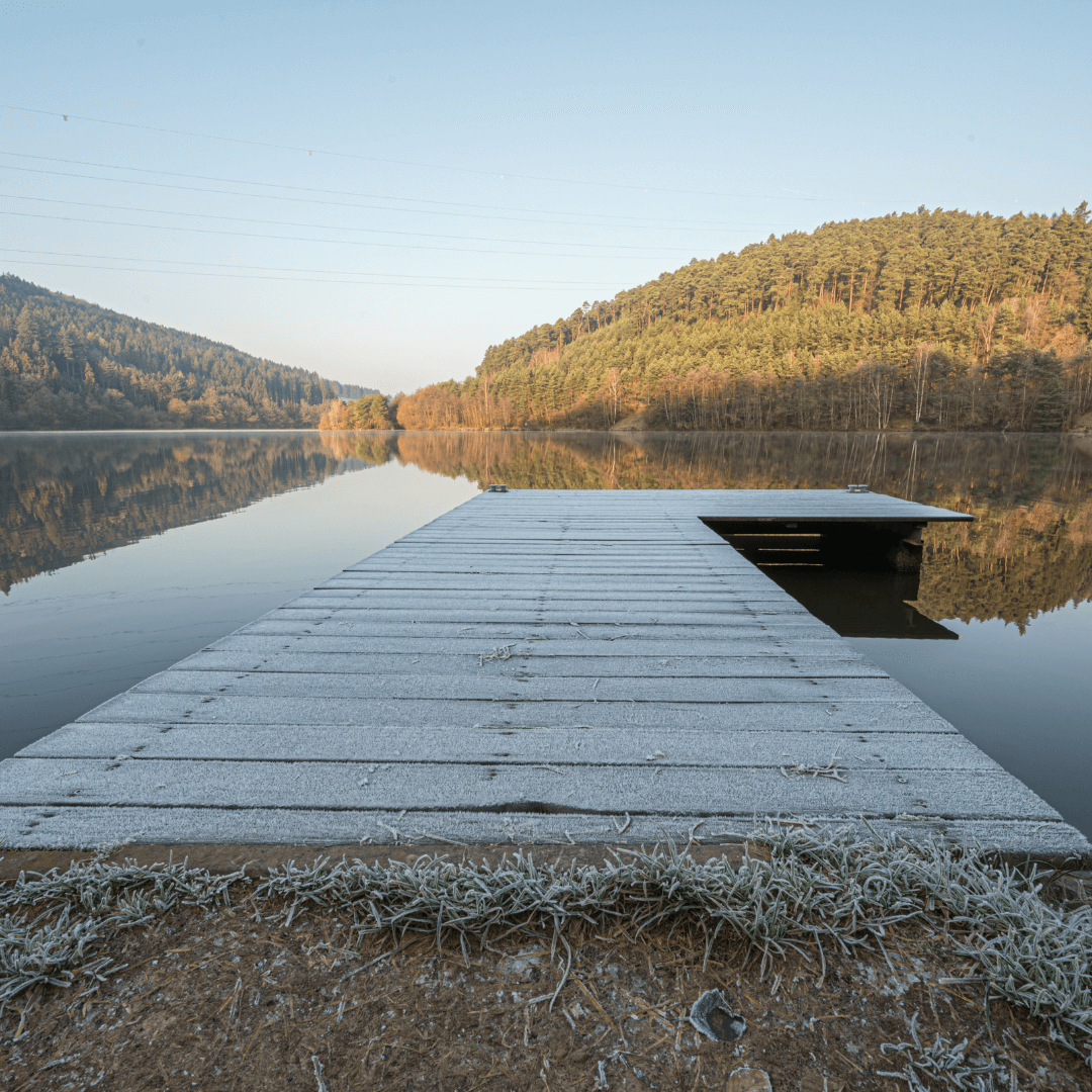 Marbachstausee, Blick auf den See